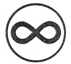 Логотип ГОСТа Р ИСО 9706-2000 в виде знака бесконечности, вписанной в круг